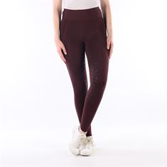 Legging d'équitation à fond full grip EJPhebe Epplejeck Rouge foncé