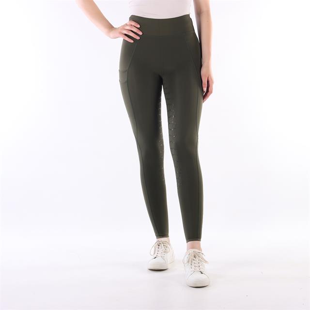 Legging d'équitation à fond full grip EJPhebe Epplejeck Vert foncé