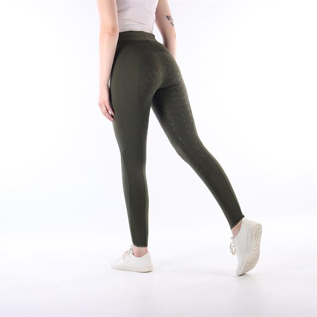 Legging d'équitation à fond full grip EJPhebe Epplejeck Vert foncé