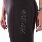 Legging d'équitation à fond full grip HVPLuci HV POLO Marron foncé