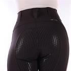 Legging d'équitation à fond full grip HVPLuci HV POLO Marron foncé