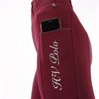 Legging d'équitation à fond full grip HVPLuci HV POLO Rouge foncé