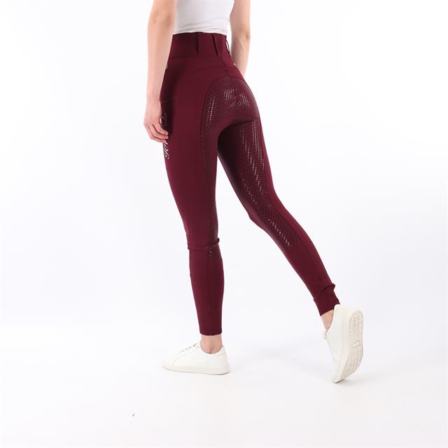 Legging d'équitation à fond full grip HVPLuci HV POLO Rouge foncé