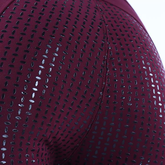 Legging d'équitation à fond full grip HVPLuci HV POLO Rouge foncé