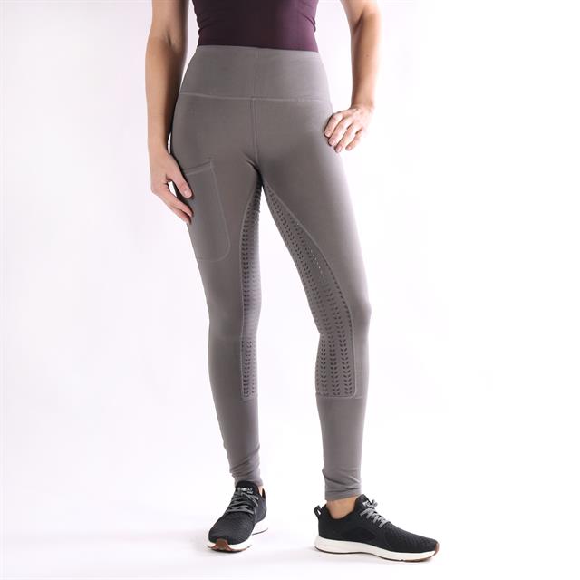 Legging d'équitation à fond full grip Illustris Enfantss Epplejeck Gris