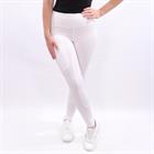 Legging d'équitation à fond full grip Illustris Epplejeck Blanc