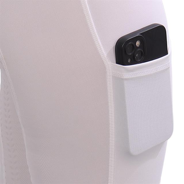 Legging d'équitation à fond full grip Illustris Epplejeck Blanc