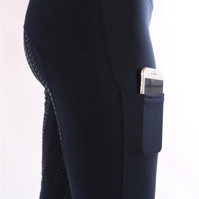Legging d'équitation à fond full grip Illustris Epplejeck Bleu foncé