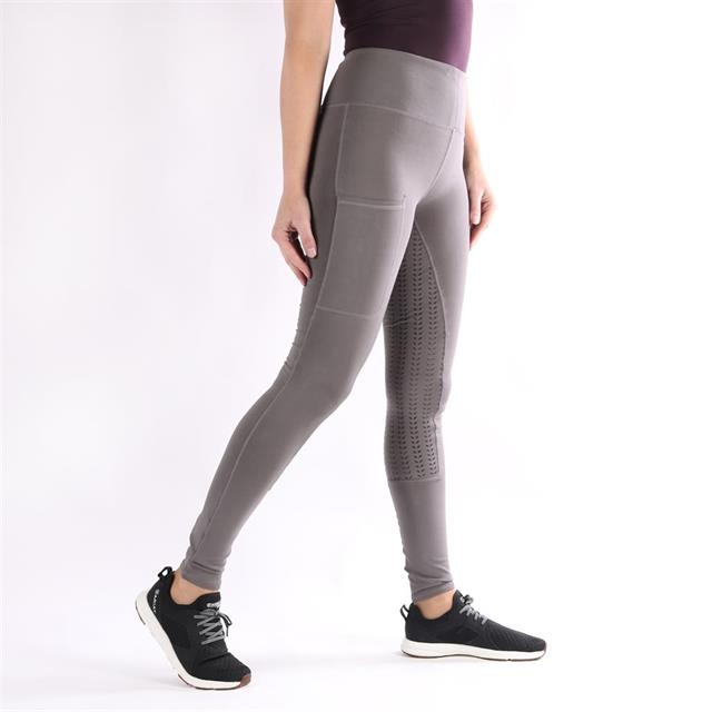 Legging d'équitation à fond full grip Illustris Epplejeck Gris