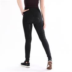Legging d'équitation à fond full grip Illustris Epplejeck Noir