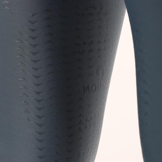 Legging d'équitation à fond full grip Linnea Montar Bleu