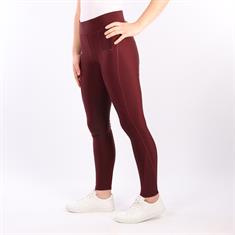 Legging d'équitation à fond full grip Linnea Montar Rouge