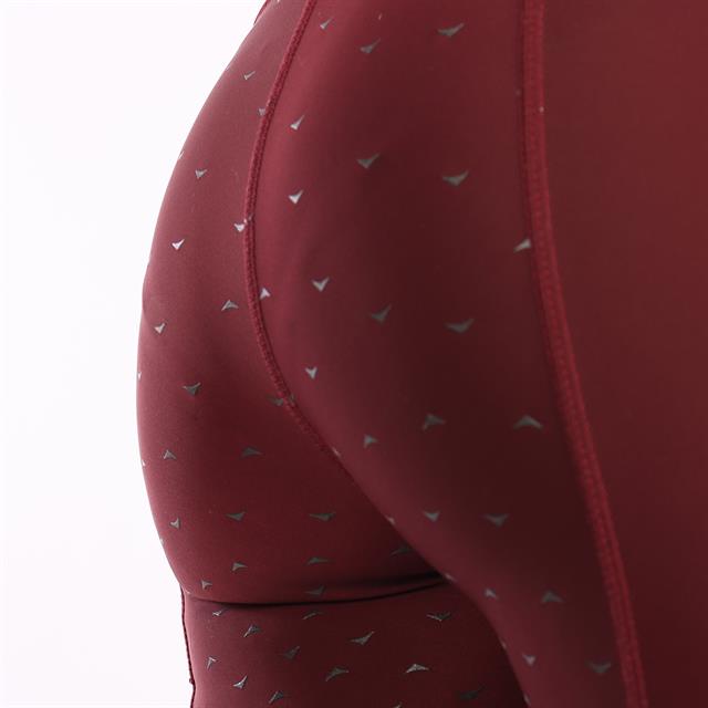 Legging d'équitation à fond full grip Linnea Montar Rouge