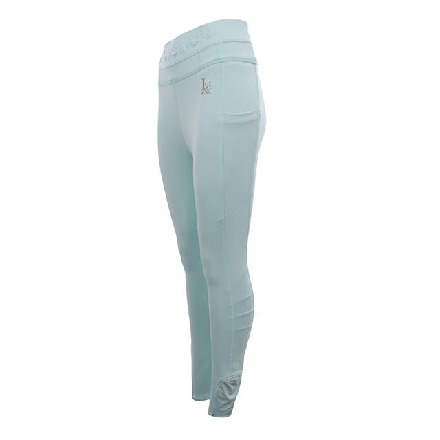 Legging d'équitation à fond full-grip LVValerie La Valencio Bleu clair