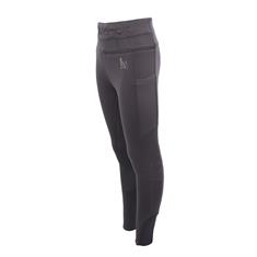 Legging d'équitation à fond full-grip LVValerie La Valencio Enfantss Gris foncé