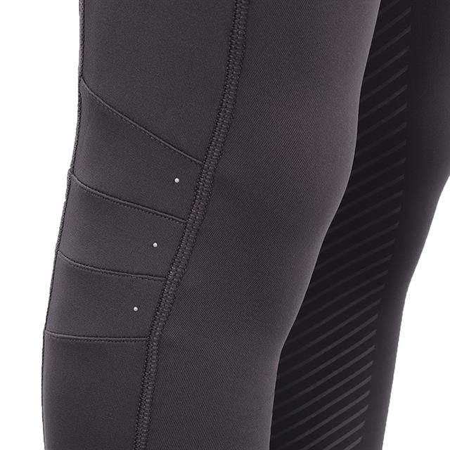 Legging d'équitation à fond full-grip LVValerie La Valencio Enfantss Gris foncé