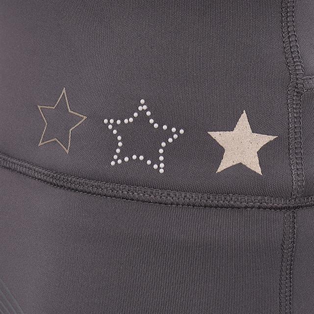 Legging d'équitation à fond full-grip LVValerie La Valencio Enfantss Gris foncé