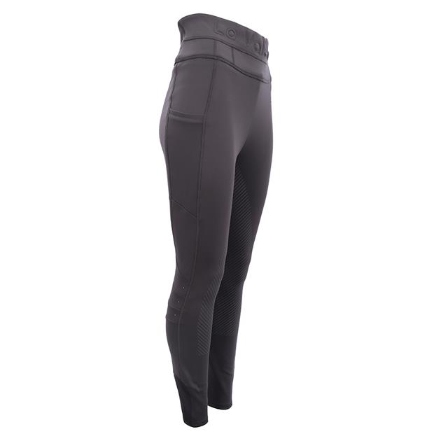 Legging d'équitation à fond full-grip LVValerie La Valencio Gris foncé