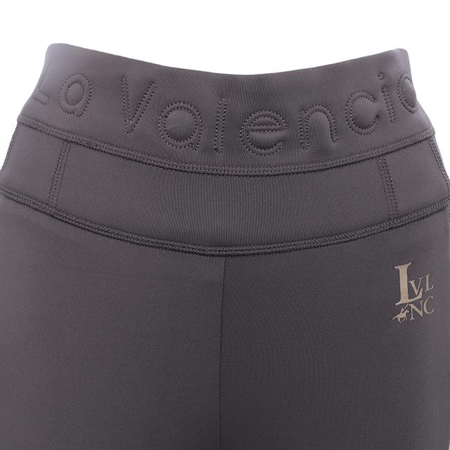Legging d'équitation à fond full-grip LVValerie La Valencio Gris foncé