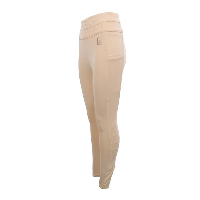 Legging d'équitation à fond full-grip LVValerie La Valencio Jaune clair