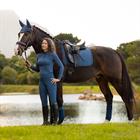 Legging d'équitation à fond full-grip Naomi LeMieux MID BLUE