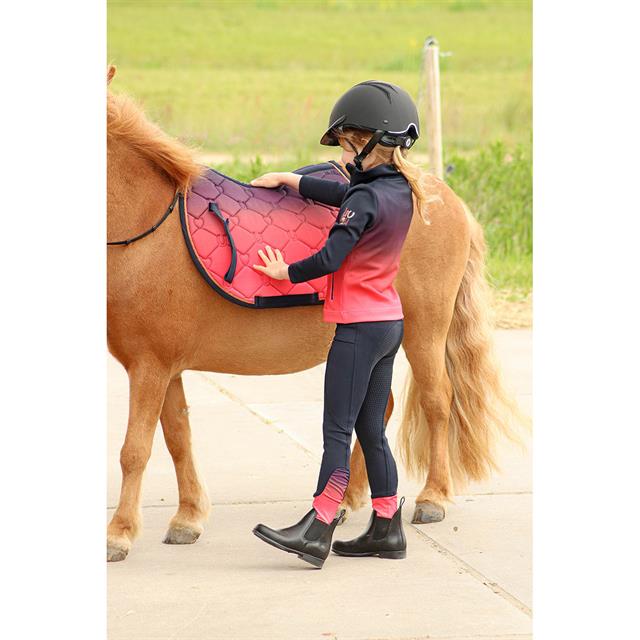 Legging d'équitation à fond full-grip pour enfant Loulou Fez Kids Harry's Horse Bleu foncé