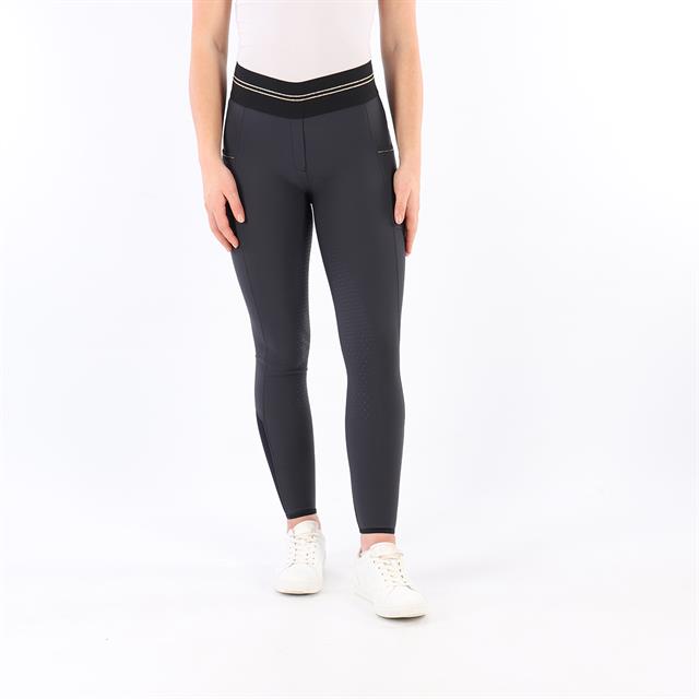 Legging d'équitation à fond full grip QNila QUUR  Bleu foncé-doré