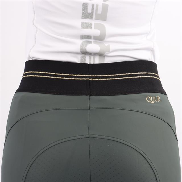 Legging d'équitation à fond full grip QNila QUUR  Vert foncé
