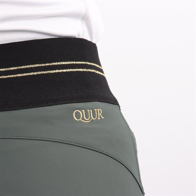 Legging d'équitation à fond full grip QNila QUUR  Vert foncé