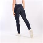 Legging d'équitation à fond full grip Selena Enfantss Montar Bleu foncé