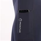 Legging d'équitation à fond full grip Selena Enfantss Montar Bleu foncé