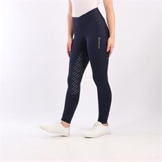 Legging d'équitation à fond full grip Selena Enfantss Montar Bleu foncé