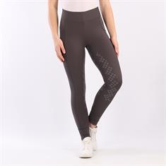 Legging d'équitation à fond full grip Selena Enfantss Montar Gris