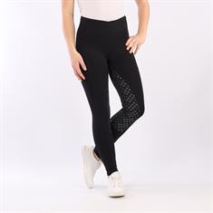 Legging d'équitation à fond full grip Selena Enfantss Montar Noir