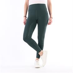 Legging d'équitation à fond grip Movement Equestrian Stockholm Vert foncé