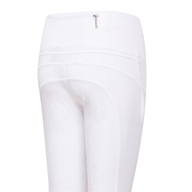 Legging d’équitation à fond full grip Dietse Enfantss Easy Rider Blanc