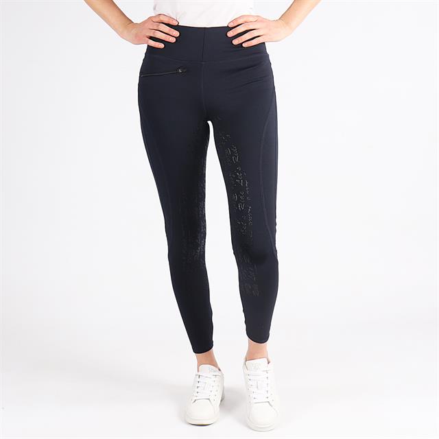 Legging d’équitation à fond full grip Dietse Enfantss Easy Rider Bleu foncé