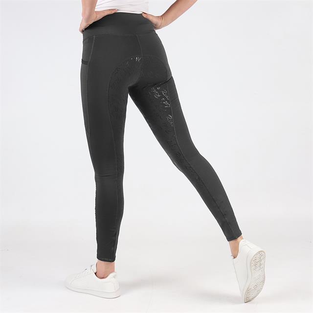 Legging d’équitation à fond full grip Dietse Enfantss Easy Rider Gris