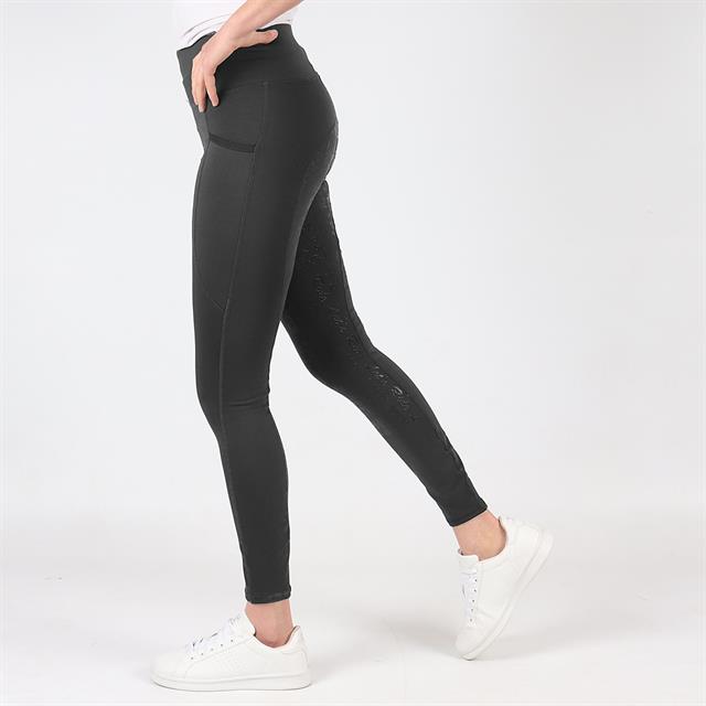 Legging d’équitation à fond full grip Dietse Enfantss Easy Rider Gris