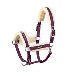 Licol Double Pin Buckle FauxFur Eskadron Rouge foncé