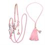 Licol en corde et longe FHFANNA FREE HORSE Vert clair