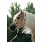Licol en corde et longe Free Horse Blanc cassé