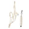 Licol en corde et longe Free Horse Blanc cassé
