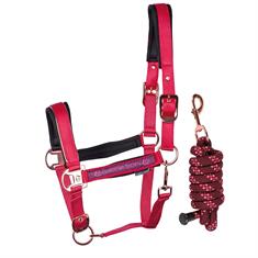 Licol et longe Dividal Harry's Horse Rose foncé