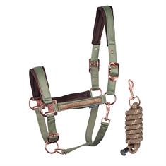 Licol et longe Dividal Harry's Horse Vert foncé