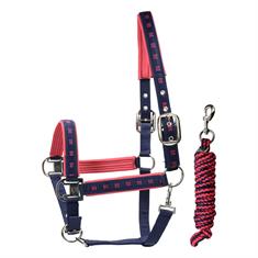 Licol et longe NBrands X Epplejeck Bleu foncé-rose