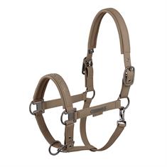 Licol Faux Leather Double Pin Eskadron Platinum Marron clair