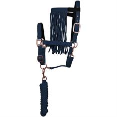 LICOL & LONGE AVEC FRONTAL ANTI-MOUCHES IMPERIAL R Bleu foncé