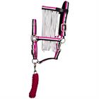 LICOL & LONGE AVEC FRONTAL ANTI-MOUCHES IMPERIAL R Rose