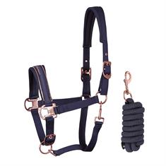 Licol & longe Denici Cavalli Bosque Satin Harry's Horse Bleu foncé